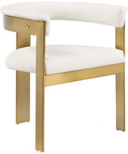 Romeo Vegan Leather Upholstered Dining Chair in Cream, Set of 2 - 831Cream-C