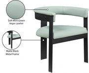 Romeo Vegan Leather Upholstered Dining Chair in Mint, Set of 2 - 470Mint-C