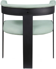 Romeo Vegan Leather Upholstered Dining Chair in Mint, Set of 2 - 470Mint-C