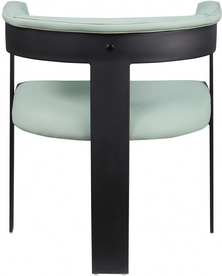 Romeo Vegan Leather Upholstered Dining Chair in Mint, Set of 2 - 470Mint-C