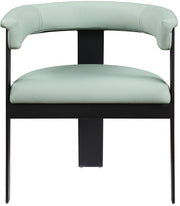 Romeo Vegan Leather Upholstered Dining Chair in Mint, Set of 2 - 470Mint-C