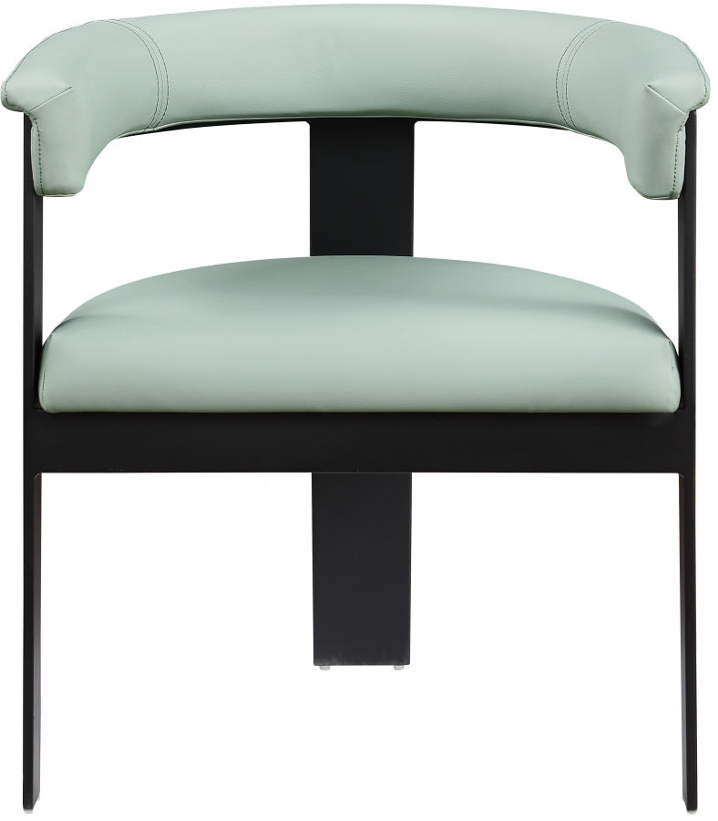 Romeo Vegan Leather Upholstered Dining Chair in Mint, Set of 2 - 470Mint-C