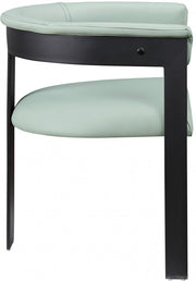 Romeo Vegan Leather Upholstered Dining Chair in Mint, Set of 2 - 470Mint-C