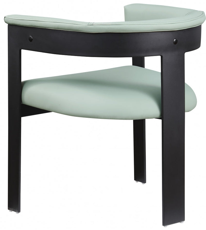 Romeo Vegan Leather Upholstered Dining Chair in Mint, Set of 2 - 470Mint-C