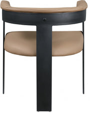 Romeo Vegan Leather Upholstered Dining Chair in Natural, Set of 2 - 470Tan-C