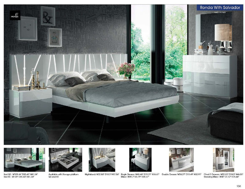 Ronda Salvador Bed Queen - Gate FurnitureQueen Bed