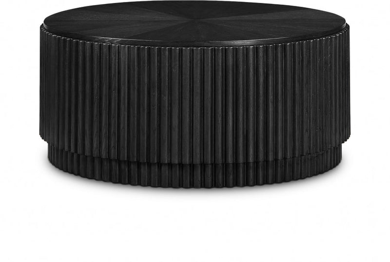 Ronin Solid Wood And Oak Veneer Coffee Table in Black - 99055Black-CT