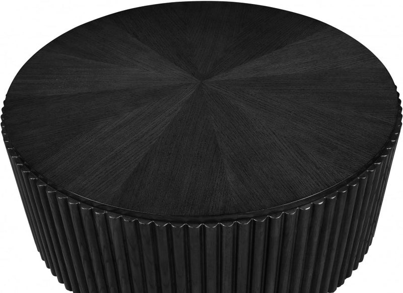 Ronin Solid Wood And Oak Veneer Coffee Table in Black - 99055Black-CT