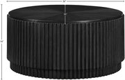 Ronin Solid Wood And Oak Veneer Coffee Table in Black - 99055Black-CT