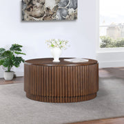 Ronin Solid Wood And Oak Veneer Coffee Table in Brown - 99055Brown-CT