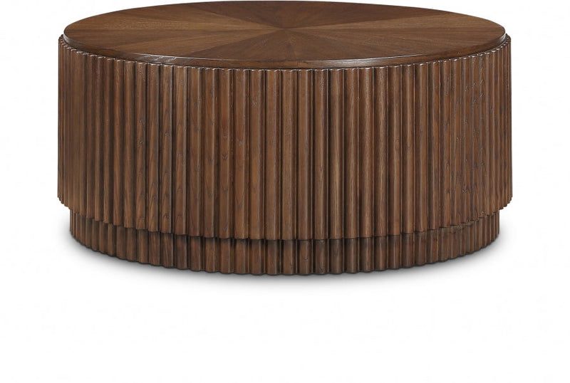 Ronin Solid Wood And Oak Veneer Coffee Table in Brown - 99055Brown-CT