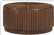 Ronin Solid Wood And Oak Veneer Coffee Table in Brown - 99055Brown-CT
