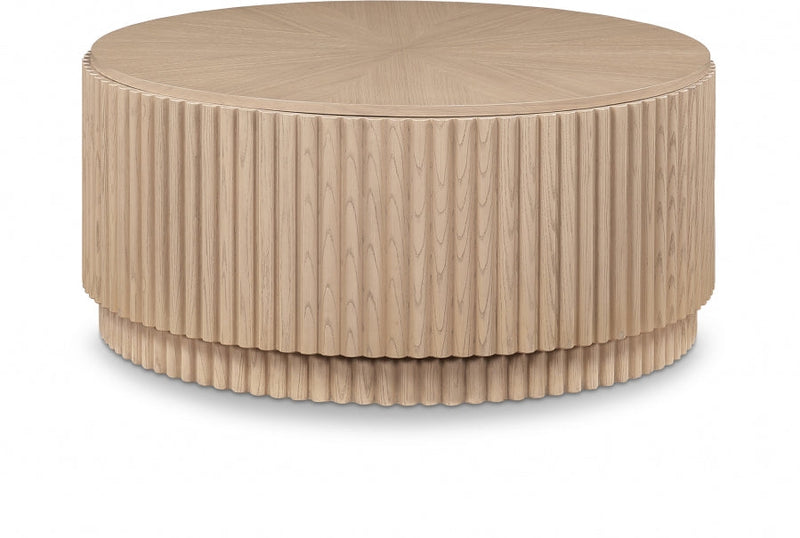 Ronin Solid Wood And Oak Veneer Coffee Table in Natural - 99055Oak-CT