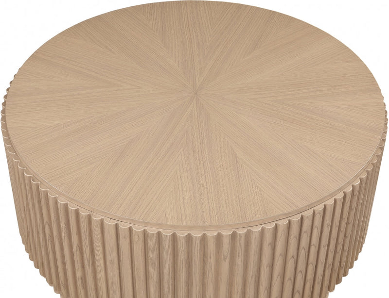 Ronin Solid Wood And Oak Veneer Coffee Table in Natural - 99055Oak-CT