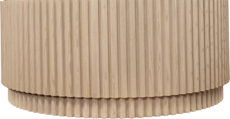 Ronin Solid Wood And Oak Veneer Coffee Table in Natural - 99055Oak-CT