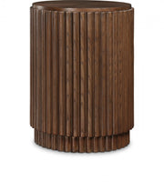 Ronin Solid Wood And Oak Veneer End Table in Brown - 99055Brown-ET