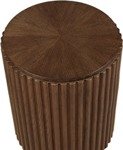 Ronin Solid Wood And Oak Veneer End Table in Brown - 99055Brown-ET