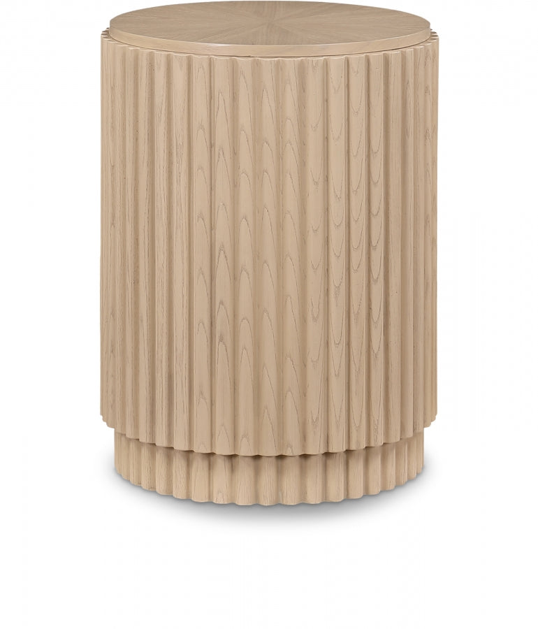 Ronin Solid Wood And Oak Veneer End Table in Natural - 99055Oak-ET