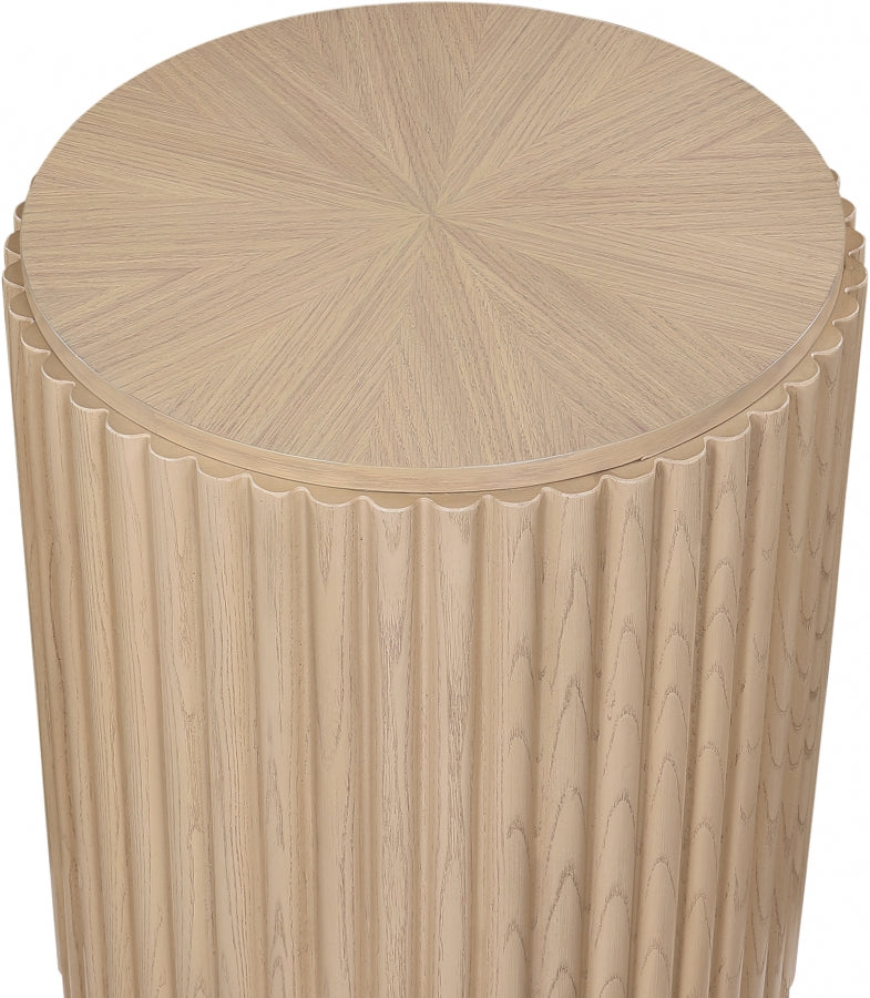 Ronin Solid Wood And Oak Veneer End Table in Natural - 99055Oak-ET