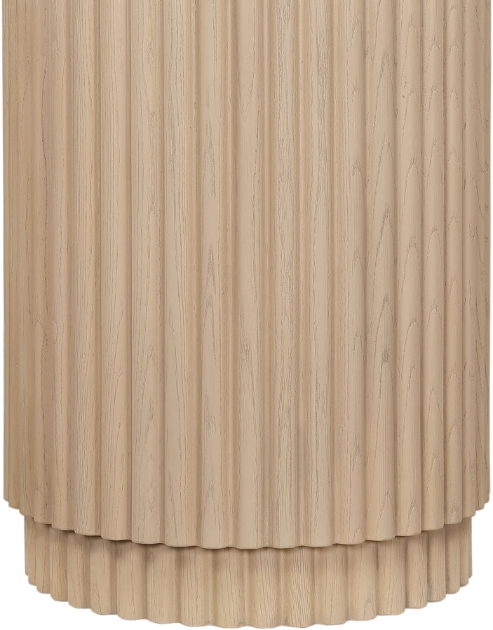 Ronin Solid Wood And Oak Veneer End Table in Natural - 99055Oak-ET