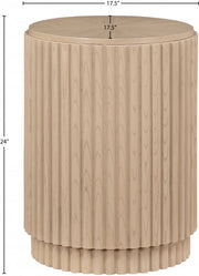 Ronin Solid Wood And Oak Veneer End Table in Natural - 99055Oak-ET