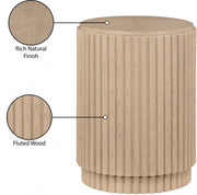 Ronin Solid Wood And Oak Veneer End Table in Natural - 99055Oak-ET