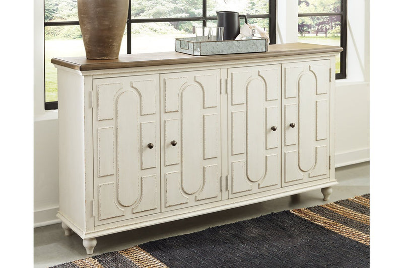 Roranville Antique White Accent Cabinet - Gate FurnitureCabinet