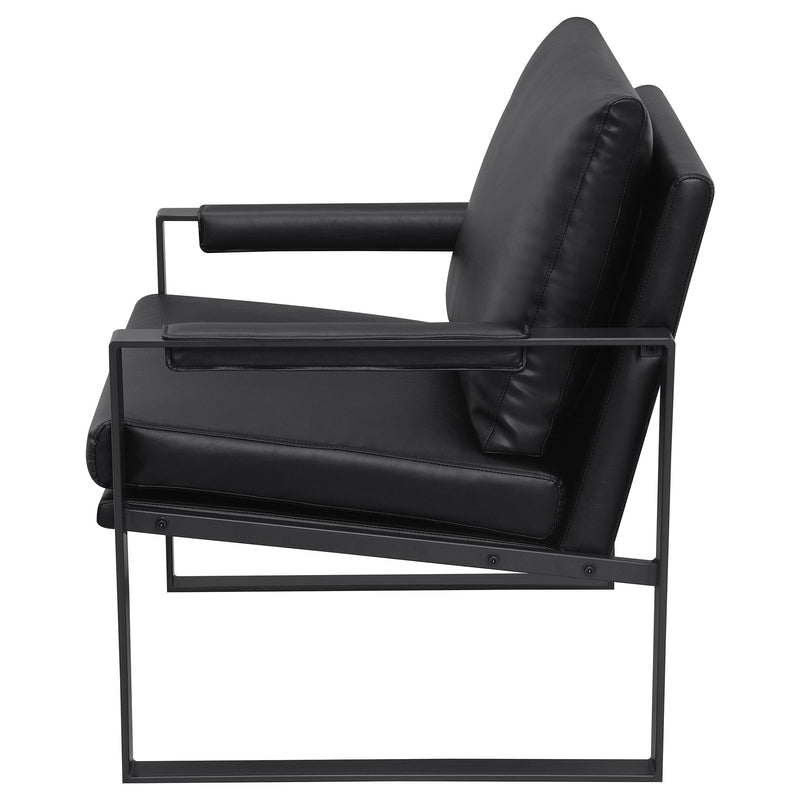 Rosalind Upholstered Track Arm Accent Chair Black - 903021