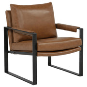 Rosalind Upholstered Track Arm Accent Chair Brown - 903019