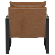 Rosalind Upholstered Track Arm Accent Chair Brown - 903019