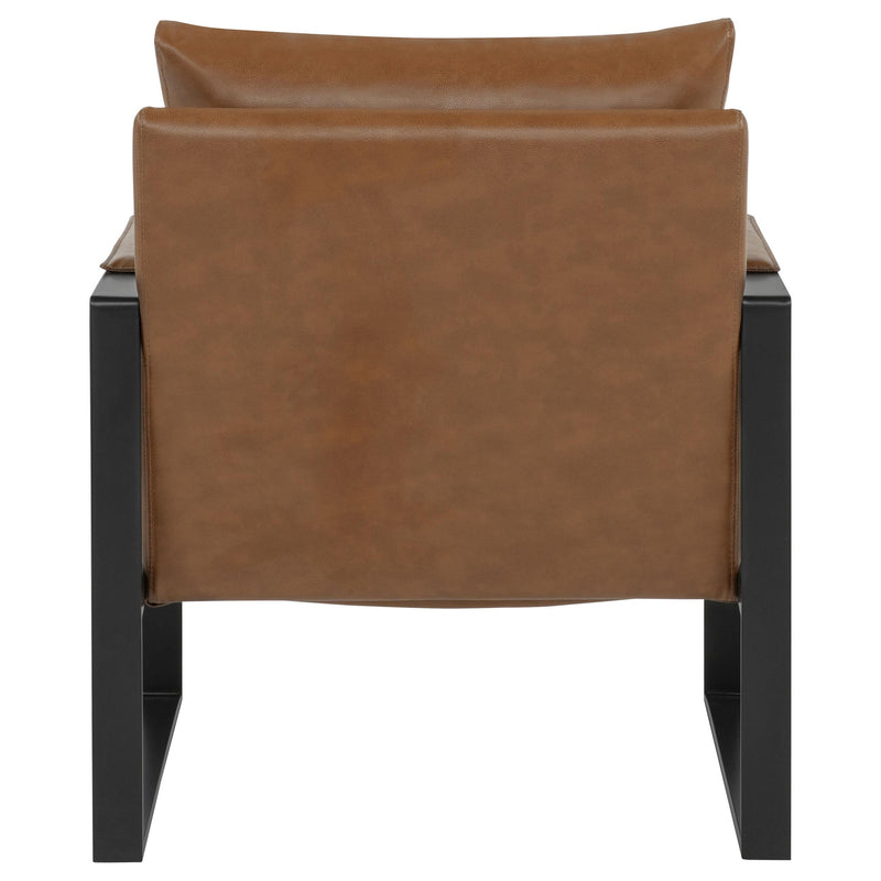 Rosalind Upholstered Track Arm Accent Chair Brown - 903019