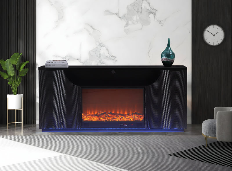 Rosario Black Tv Stand - ROSARIO-BLK-TVS