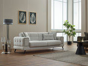 Rose 3-pieces (Sofa & Loveseat & Chair) Livingroom in Light Grey - Dark Grey - 200-SIM-ROS-CALVE16-CALVE18-321