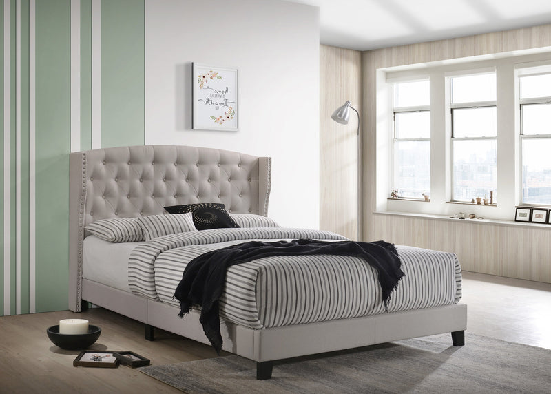 Rosemary Khaki Full Platform Bed - Gate FurnitureFull Bed