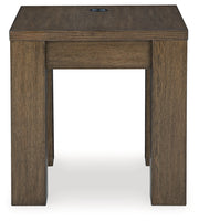Rosswain Coffee Table with 2 End Tables in Warm Brown - PKG018509