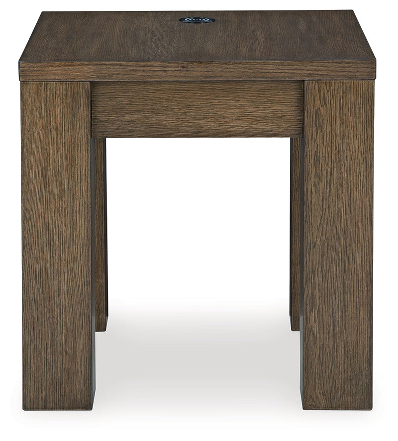 Rosswain Coffee Table with 2 End Tables in Warm Brown - PKG018509