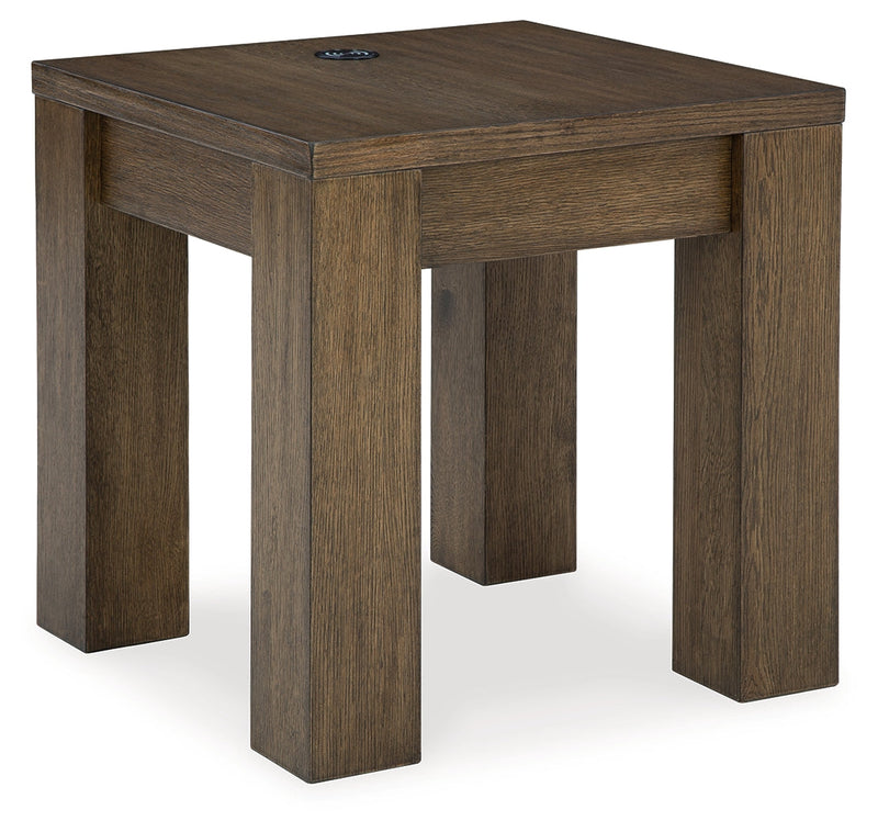 Rosswain Coffee Table with 2 End Tables in Warm Brown - PKG018509