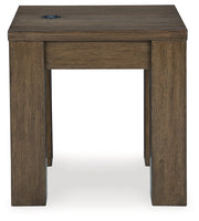 Rosswain Coffee Table with 2 End Tables in Warm Brown - PKG018509