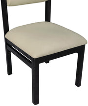 Roundhill Vegan Leather Upholstered Dining Chair in Taupe, Set of 2 - 11054Taupe-C