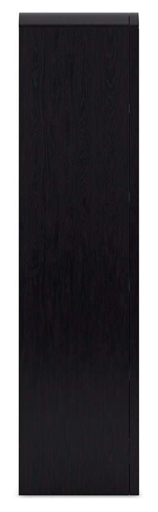 Rowanbeck Black 72" Bookcase - H821-17