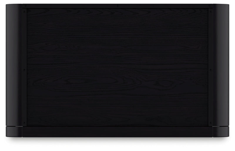 Rowanbeck Black 72" Bookcase - H821-17