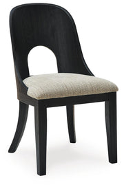 Rowanbeck Black Dining Chair (Set of 2) - D821-01X2