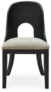 Rowanbeck Dining Table and 4 Chairs with Storage in Black from Ashley - Luna Furniture