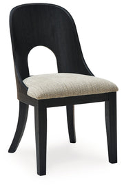 Rowanbeck Dining Table and 4 Chairs with Storage in Black from Ashley - Luna Furniture