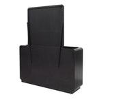 Rowanbeck King Upholstered Panel Bed with Mirrored Dresser, Chest and Nightstand in Gray/Black from Ashley - Luna Furniture