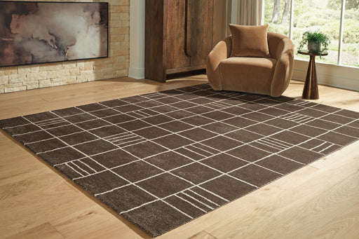 Rowbrook Brown/Tan Large Rug - R408781