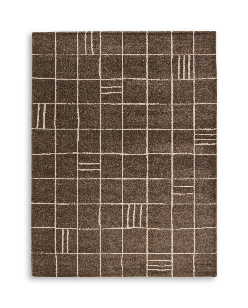 Rowbrook Brown/Tan Medium Rug - R408782