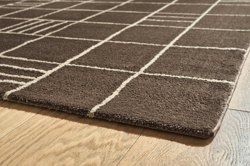 Rowbrook Brown/Tan Medium Rug - R408782