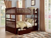 Rowe Cherry Full/Full Bunk Bed - Gate FurnitureBunk Bed