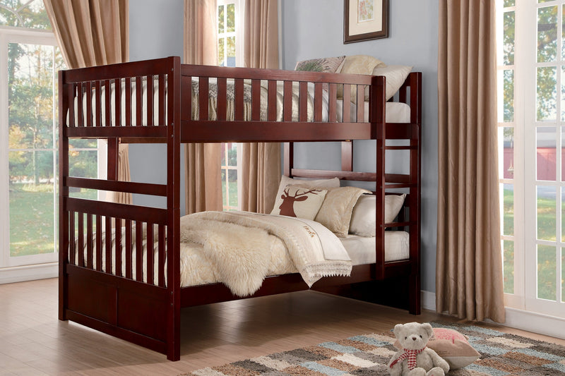Rowe Cherry Full/Full Bunk Bed - Gate FurnitureBunk Bed